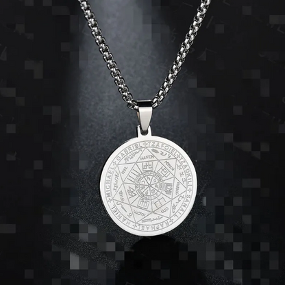 Collar con medalla Tritón Ángel Seis Estrellas