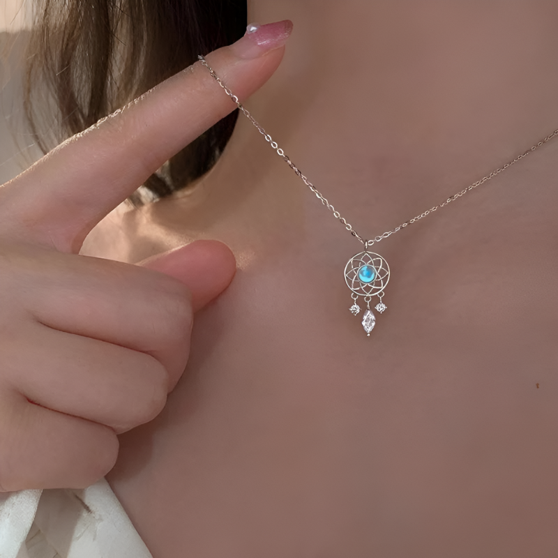 Collar de piedra de luna - Atrapa sueños