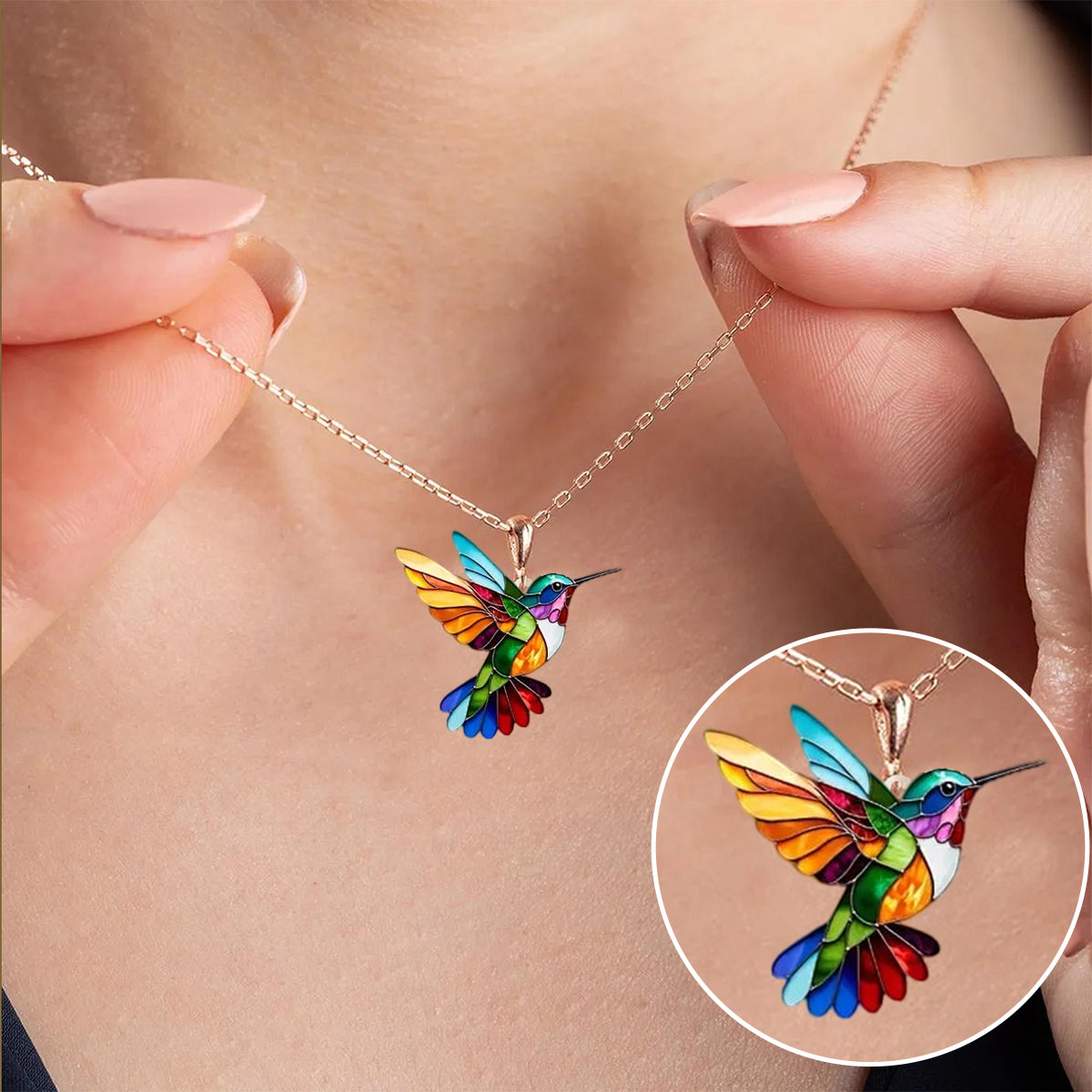 Collar hermoso con golondrina y aretes de regalo – Oferta por tiempo limitado