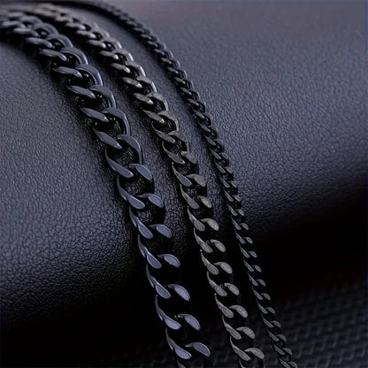 Collar minimalista con cadena cubana para hombres