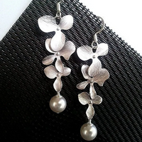 Aretes con perlas