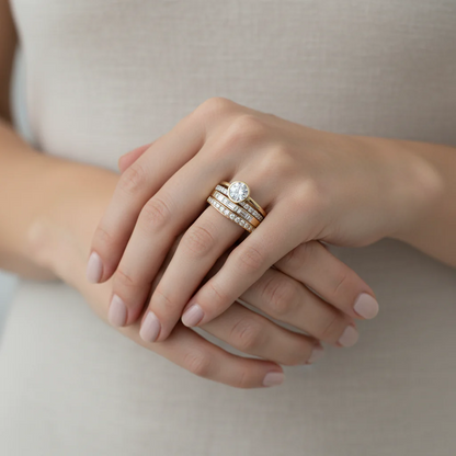 Conjunto de Anillos Retro