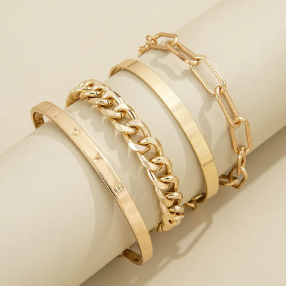 Conjunto de Pulseras Armonía Dorada
