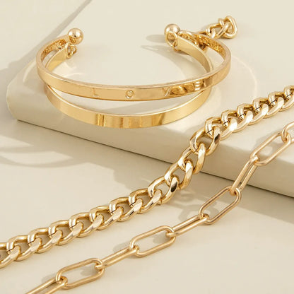 Conjunto de Pulseras Armonía Dorada
