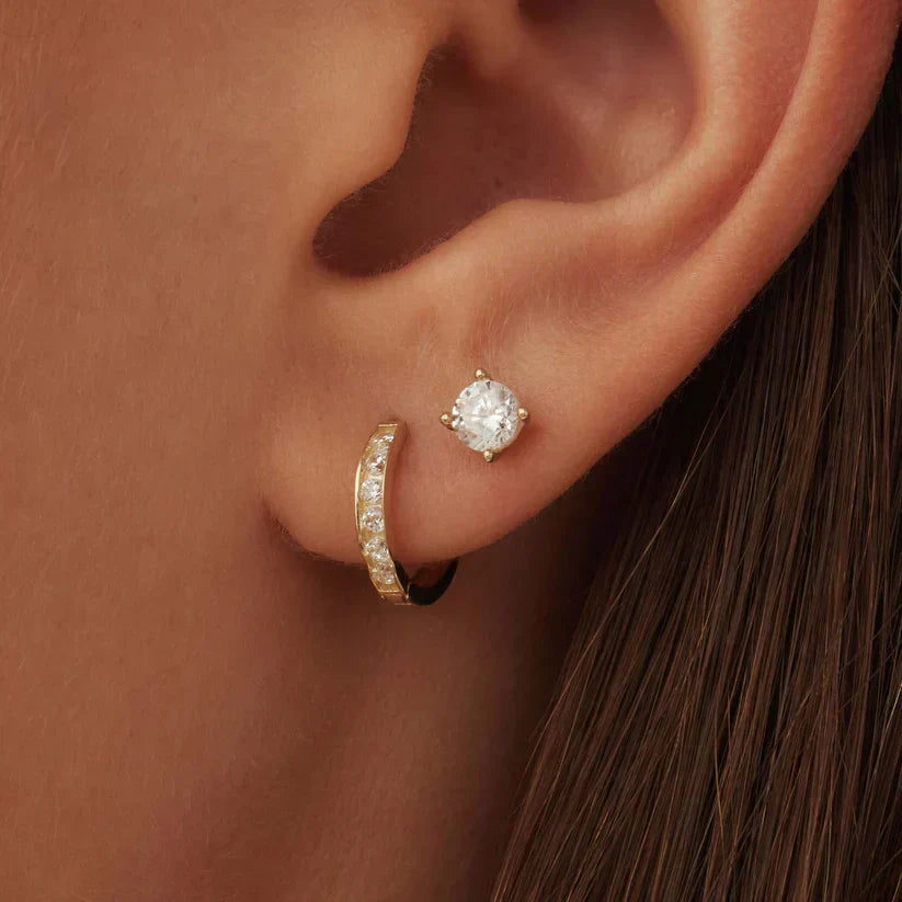 Conjunto de aretes « Dara Brillante » con piedras