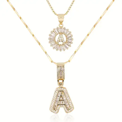 Conjunto de collares con iniciales