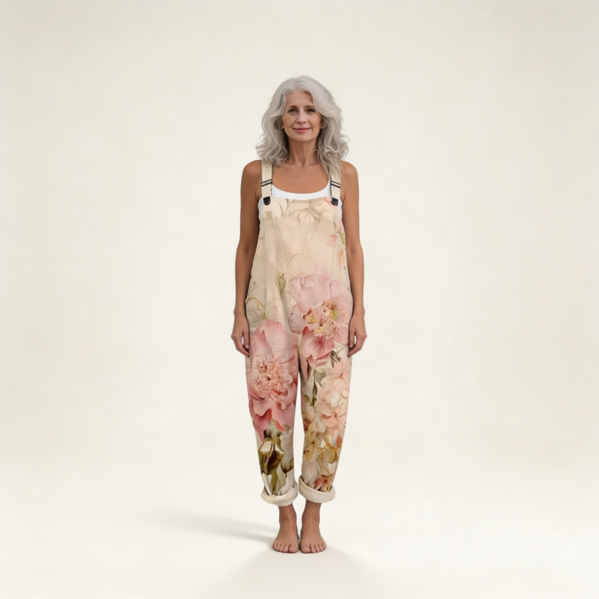 Elise | Overol con flores pastel bohemias