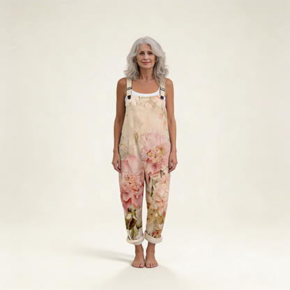 Elise | Overol con flores pastel bohemias