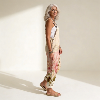 Elise | Overol con flores pastel bohemias