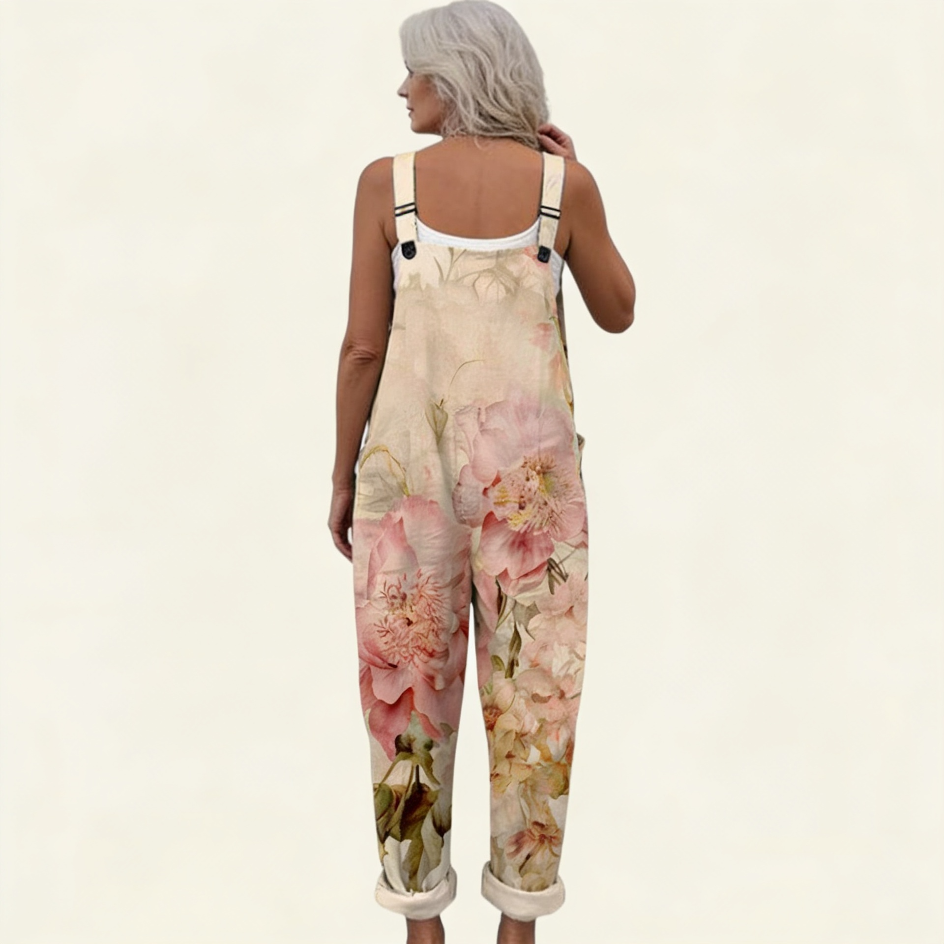 Elise | Overol con flores pastel bohemias