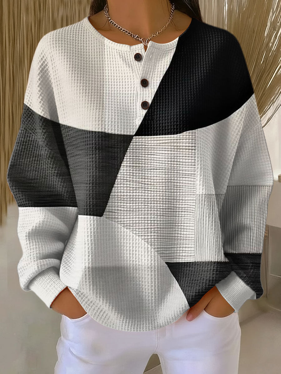 Antonia - Suéter con estampado artístico - Casa Esmeralda