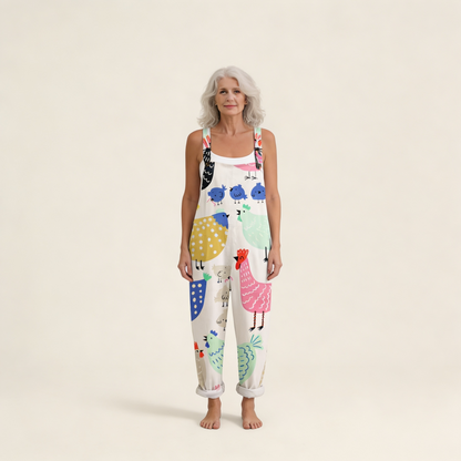 Elsa | Overol con estampado bohemio juguetón