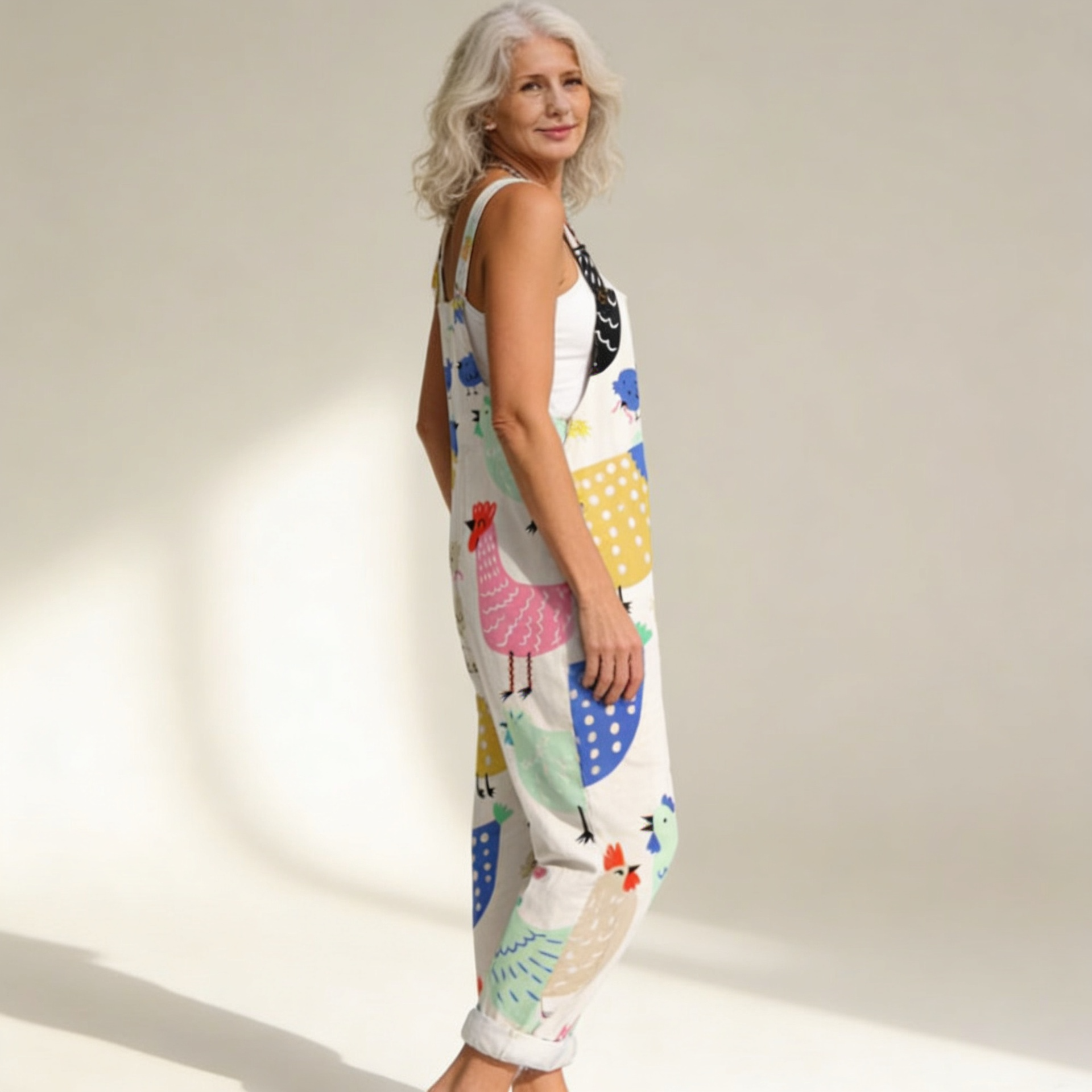 Elsa | Overol con estampado bohemio juguetón