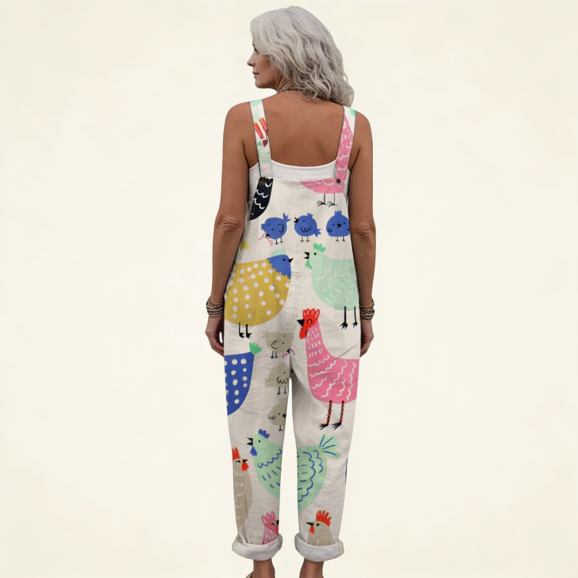 Elsa | Overol con estampado bohemio juguetón