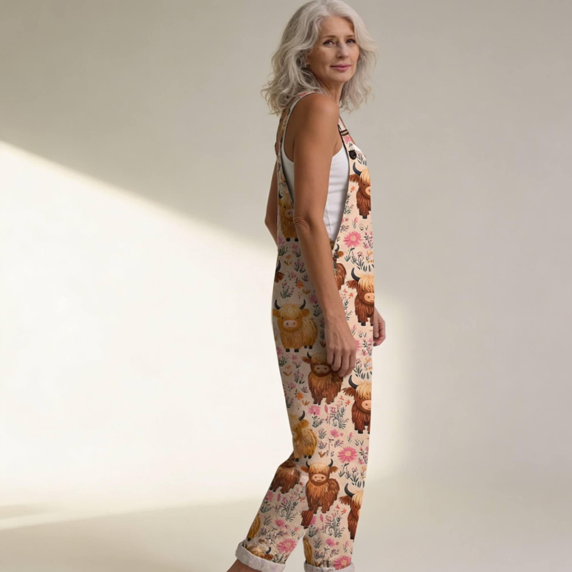 Gracia | Overol con estampado floral bohemio