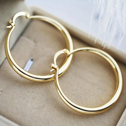 Grandes Aretes en Forma de Anillo