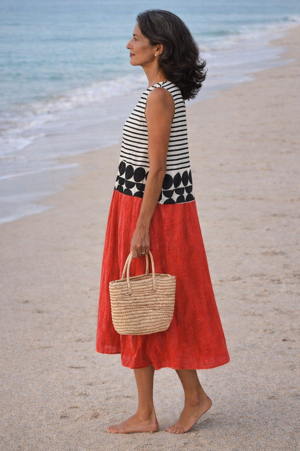Macarena | Vestido Midi a Rayas