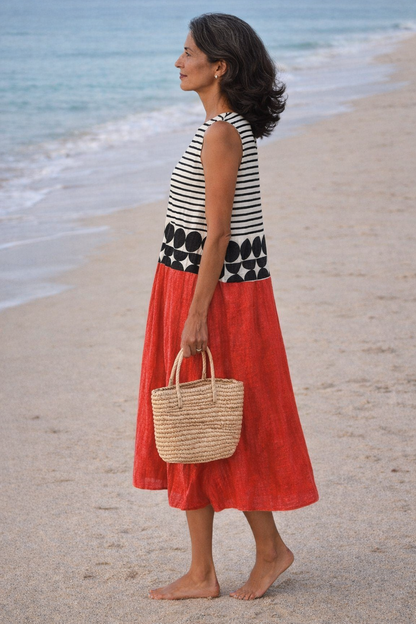 Macarena | Vestido Midi a Rayas