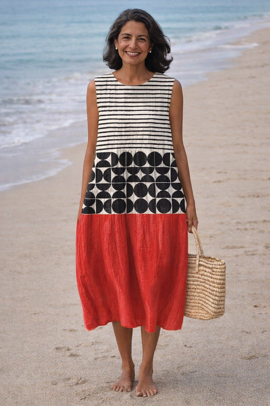 Macarena | Vestido Midi a Rayas