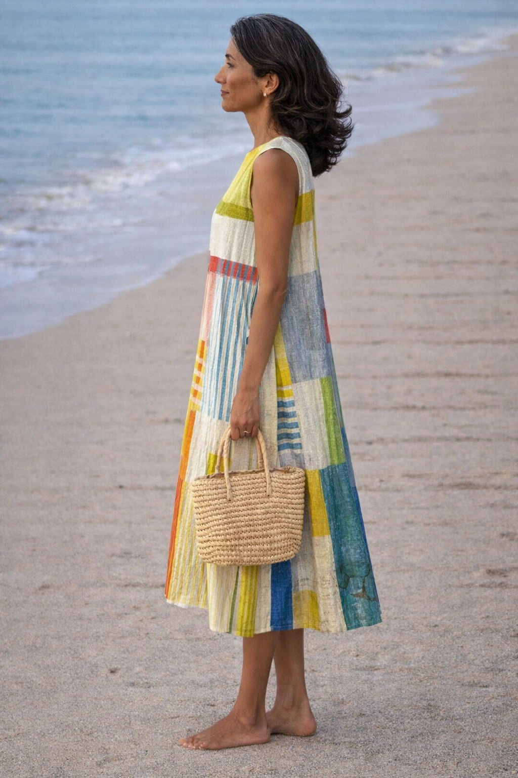 Sonia | Vestido Midi Geométrico