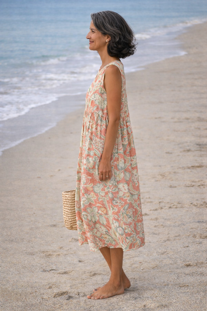 Lola | Vestido Midi de Flores