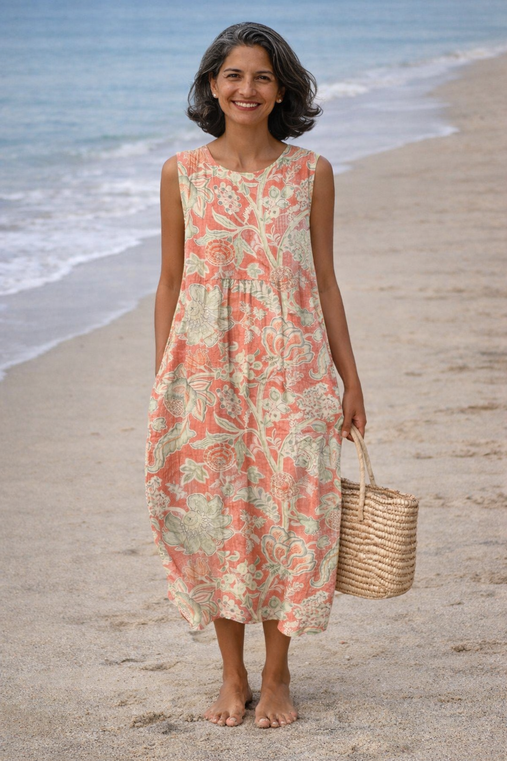 Lola | Vestido Midi de Flores