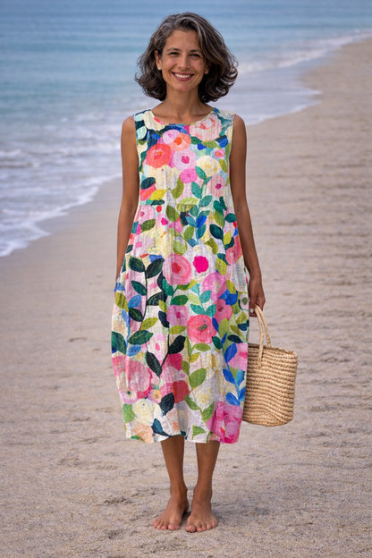 Inmaculada | Vestido Midi de Flores