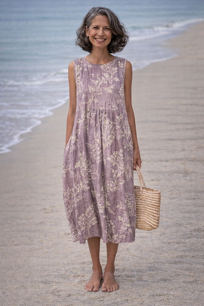 Juana | Vestido Midi de Flores