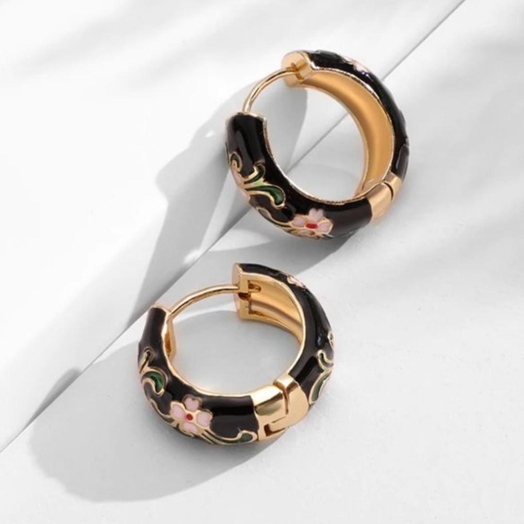 Joyería Flores Negro Luxe