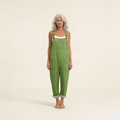Juana | Overol con textura natural en verde