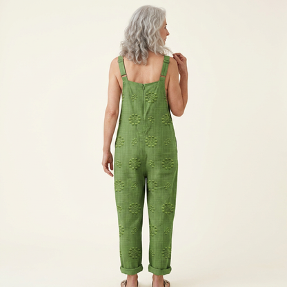 Juana | Overol con textura natural en verde