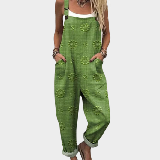Cecilia | Overol verde con textura natural
