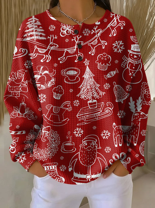 Karla - Suéter navideño de inspiración nórdica - Casa Esmeralda