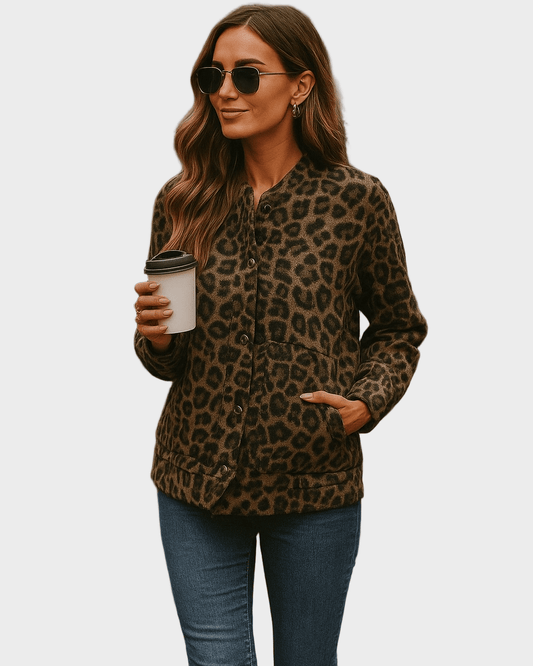Leona | Bomber s leopardím vzorem