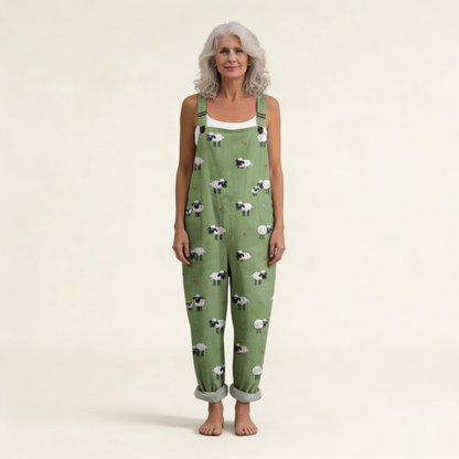 Lucía | Overol con suave tono verde bohemio