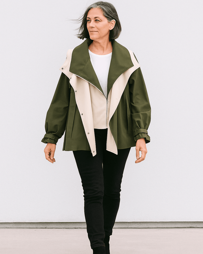 Markéta | Voděodpudivá bunda v colorblock stylu