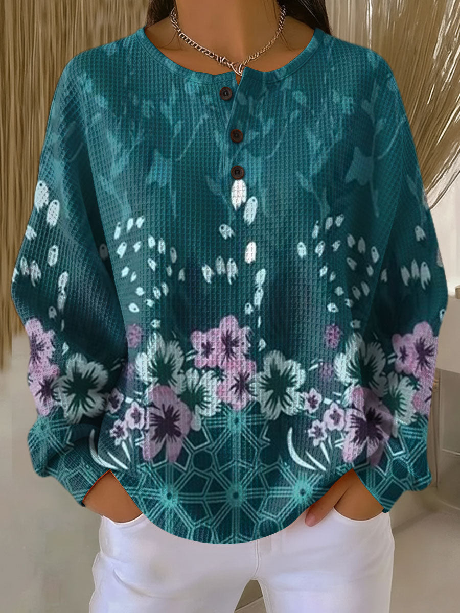 Perla - Suéter con diseño floral - Casa Esmeralda