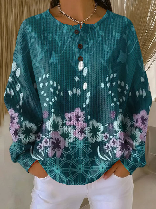 Perla - Suéter con diseño floral - Casa Esmeralda