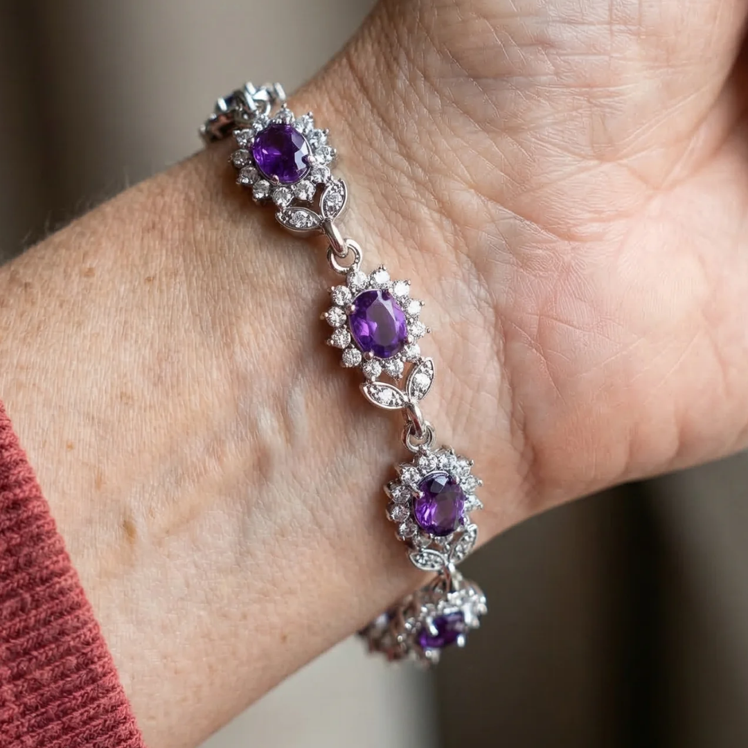 Pulsera Iris en oro blanco