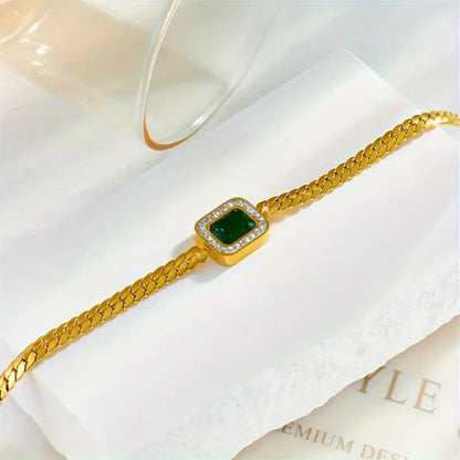 Pulsera Joanna Verde con Esmeralda