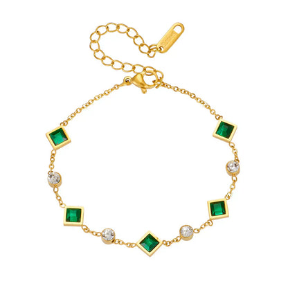Pulsera Karolina con Esmeralda