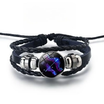 Pulsera brillante con 12 signos del zodiaco