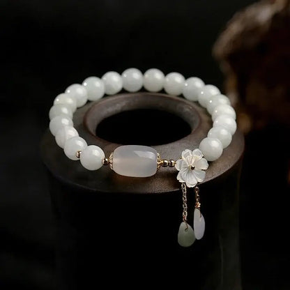 Pulsera con Aguamarina y Margaritas