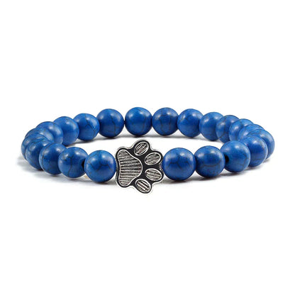 Pulsera con cuentas en forma de patas – Diseño en piedra natural