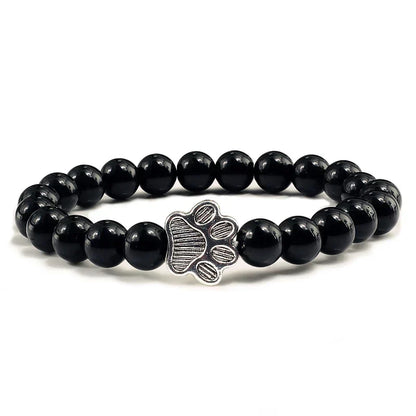 Pulsera con cuentas en forma de patas – Diseño en piedra natural