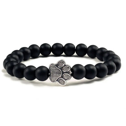 Pulsera con cuentas en forma de patas – Diseño en piedra natural