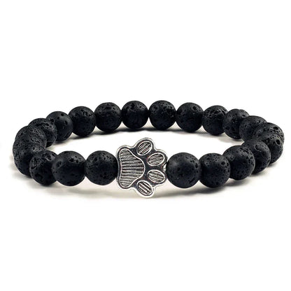 Pulsera con cuentas en forma de patas – Diseño en piedra natural