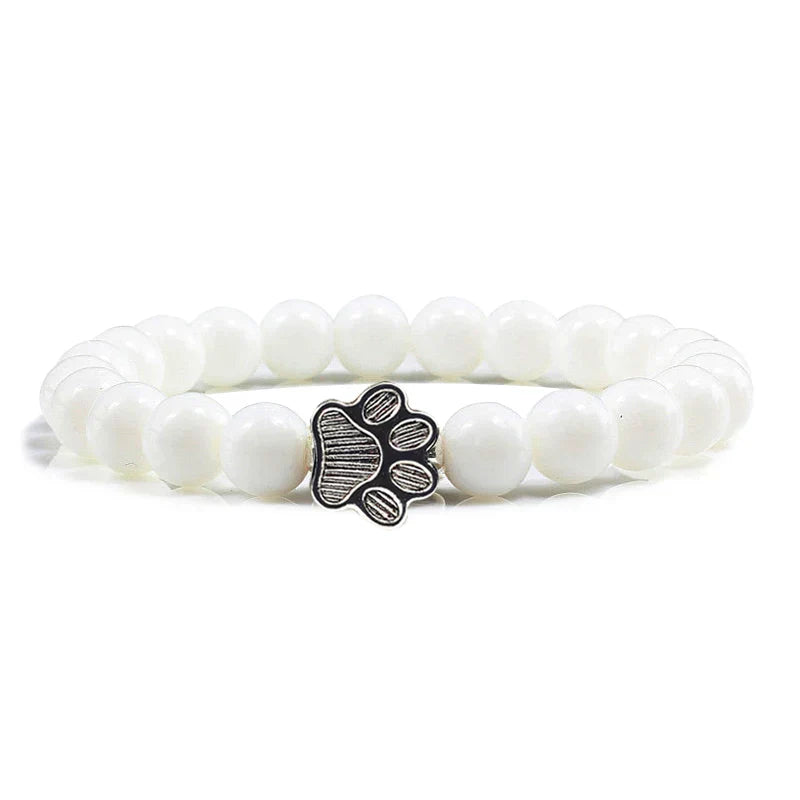 Pulsera con cuentas en forma de patas – Diseño en piedra natural