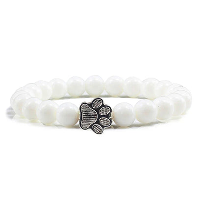Pulsera con cuentas en forma de patas – Diseño en piedra natural