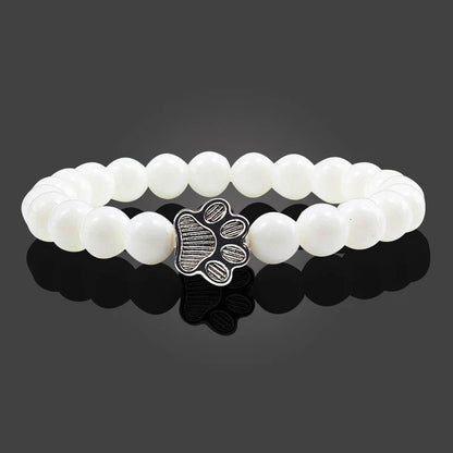 Pulsera con cuentas en forma de patas – Diseño en piedra natural